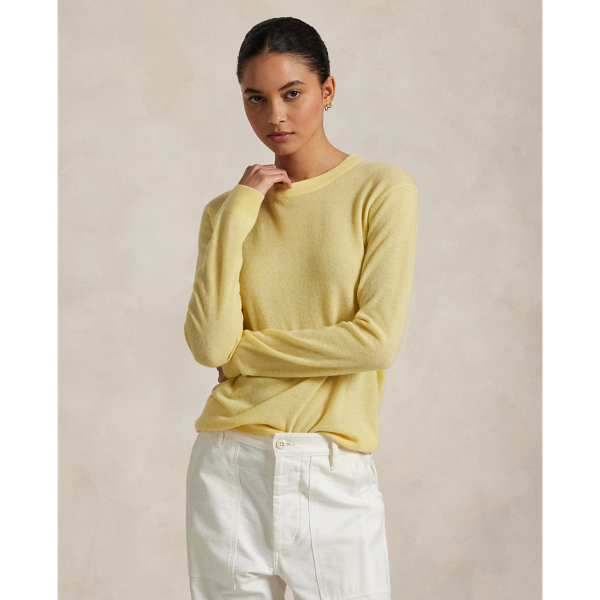 Fall Yellow Featherweight Cashmere-Blend Jumper Polo Ralph Lauren 1