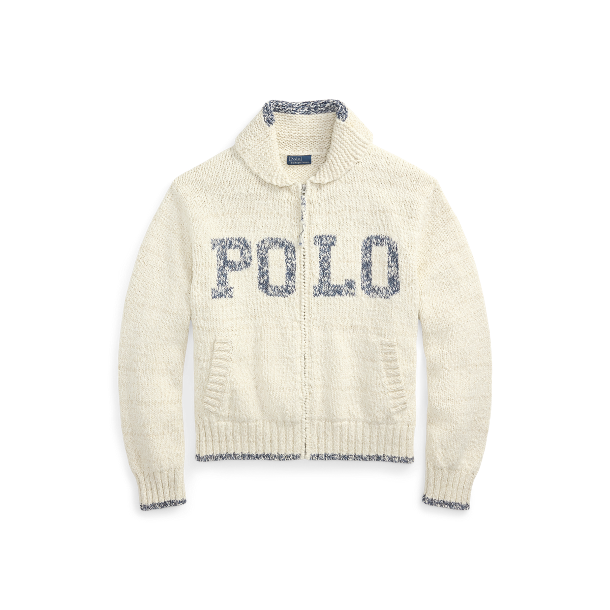 売れ筋商品|||ラルフローレン ニット&セーター アウター レディース Women's Logo Shawl-Collar Full-Zip Cardigan Cream/blue Multi s7-AI211965770001_alternate10