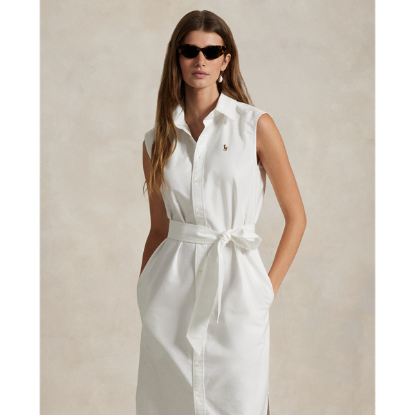 ラルフローレン★Belted Oxford Sleeveless Shirtdress Belted Oxford Sleeveless Shirtdress for Women | Ralph Lauren® JO
