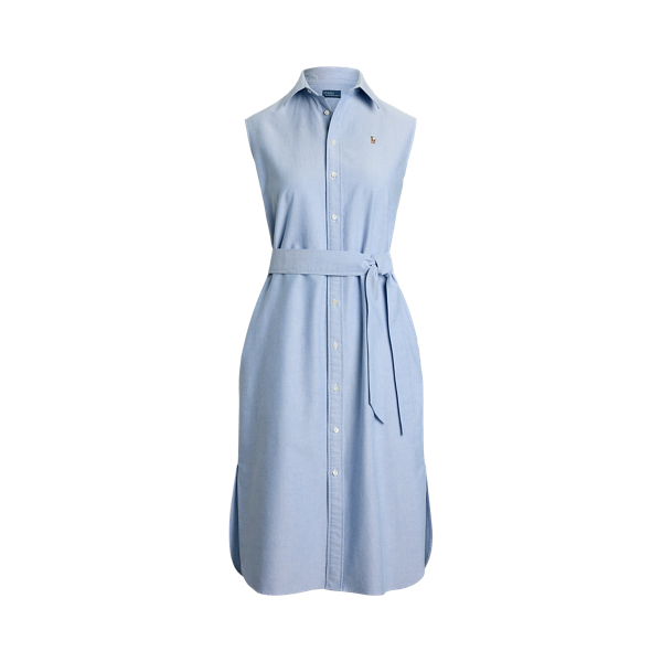 Knit Oxford Shirtdress