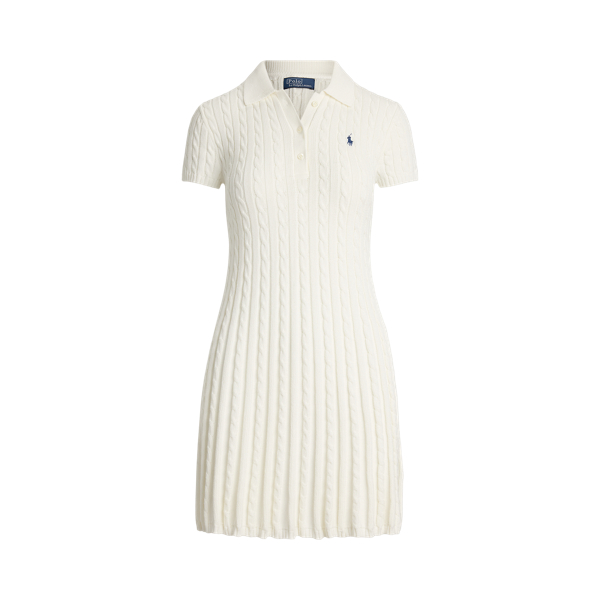 (新品タグ付き)Ralph Lauren ケーブルニットポロワンピース US/M POLO RALPH LAUREN（ポロ ラルフ ローレン）の「ケーブルニット