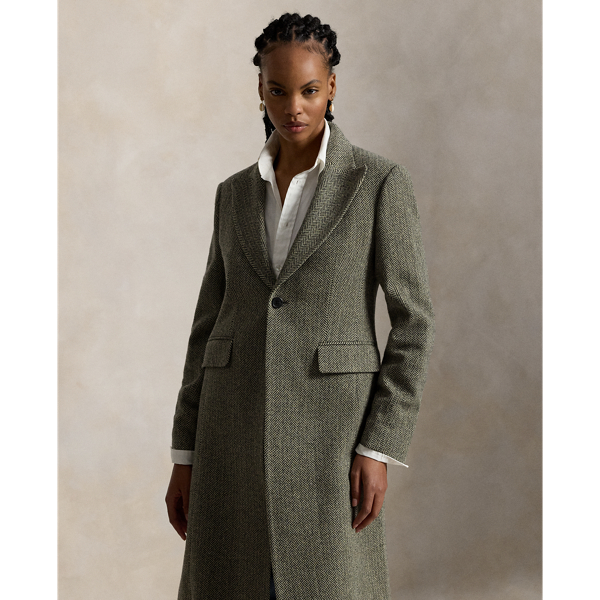 ウールブレンド ヘリンボーン コート | ラルフ ローレン公式オンライン