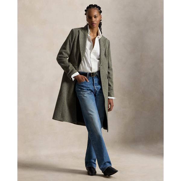 美品Polo by Ralph Lauren メンズ ウールコート ヘリンボーン Amory ウール ヘリンボーン コート | ラルフ ローレン公式オンラインストア