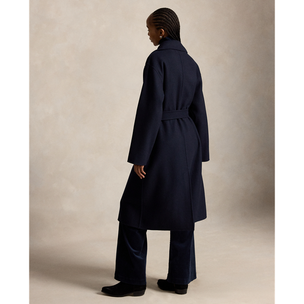 Ink Double-Breasted Cashmere Trench Coat Polo Ralph Lauren 5