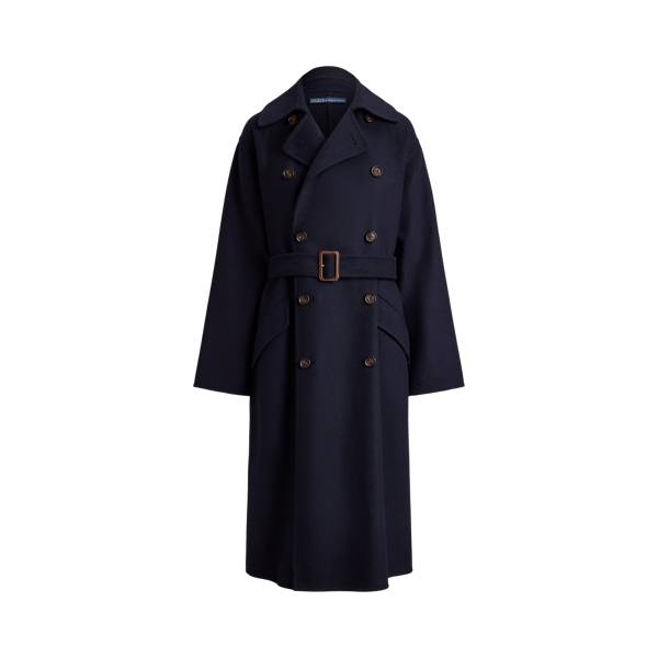 Ink Double-Breasted Cashmere Trench Coat Polo Ralph Lauren 2