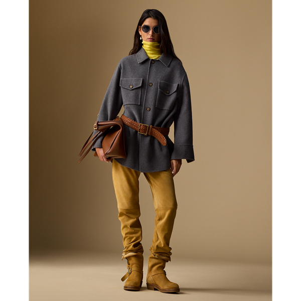 Polo by Ralph Lauren ウールシャツジャケット XS ダブルフェイスド ウール シャツ ジャケット | ラルフ ローレン