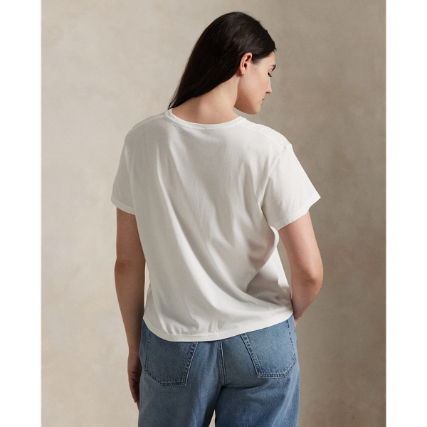 完売前に【ラルフローレン】 クロップド クルーネック Tシャツ クロップド ジャージー クルーネック Tシャツ | ラルフ ローレン