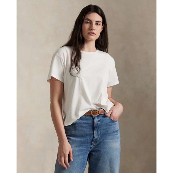 大人気★POLO RALPH LAUREN クロップド クルーネック Tシャツ RALPH LAUREN(ラルフ ローレン)｜【POLO RALPH LAUREN】コットン