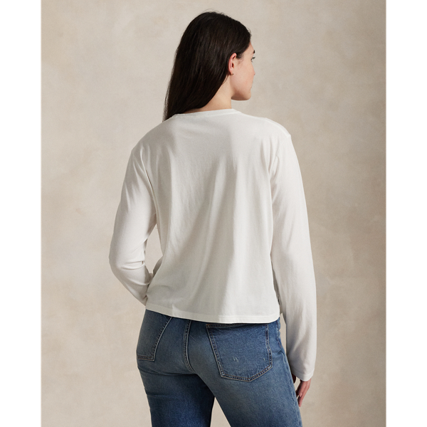 Shrunken Fit Jersey Long-Sleeve Tee
