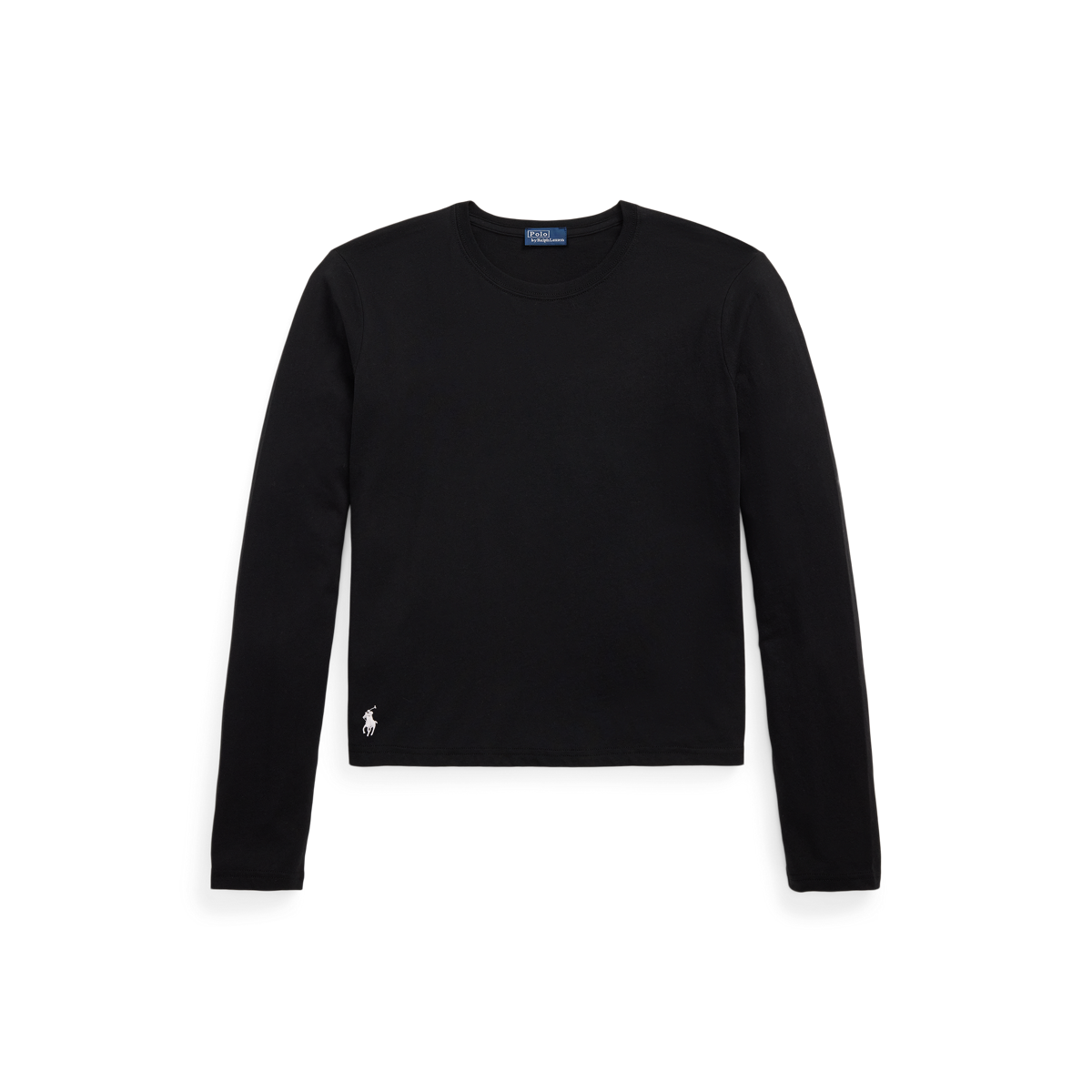 売れ筋商品|||ラルフローレン カットソー トップス レディース Women's Shrunken-Fit Jersey Long-Sleeve Tee Polo Black s7-AI211967103002_lifestyle?