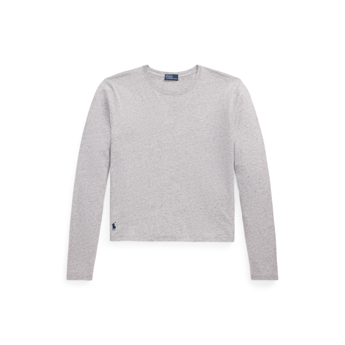 売れ筋商品|||ラルフローレン カットソー トップス レディース Women's Shrunken-Fit Jersey Long-Sleeve Tee Cobblestone Heather s7-AI211967103003_lifestyle?