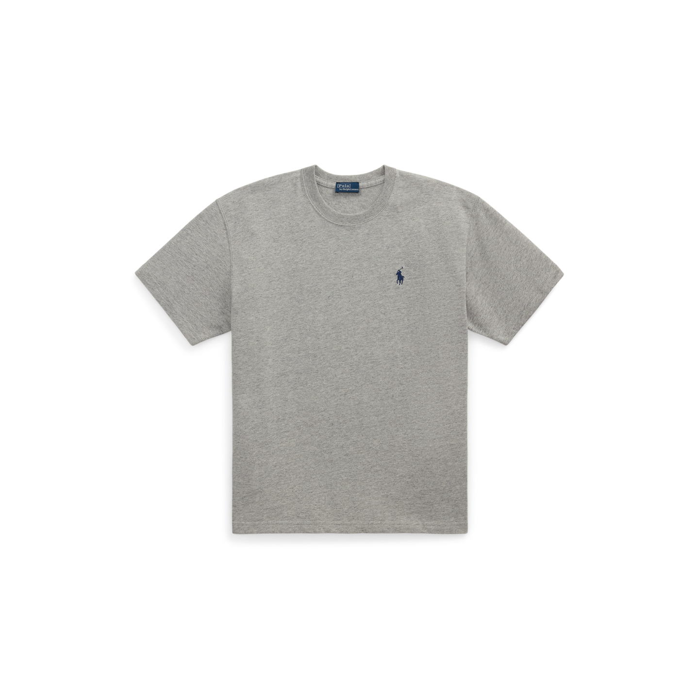 Женская футболка Ralph Lauren Relaxed Fit Heavyweight Cotton, цвет: Меланжевый — фото 4