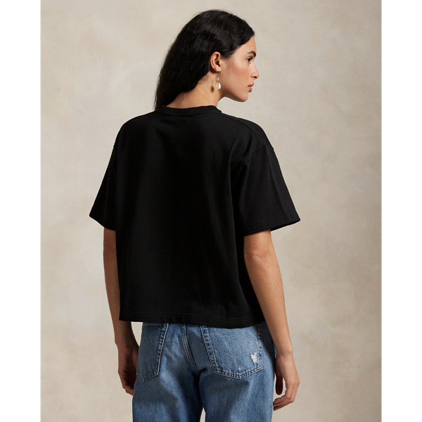 クルーネック ボクシーフィット ロゴ入り コットンTシャツ CITEN＞ボクシー フィット Tシャツ（Tシャツ/カットソー