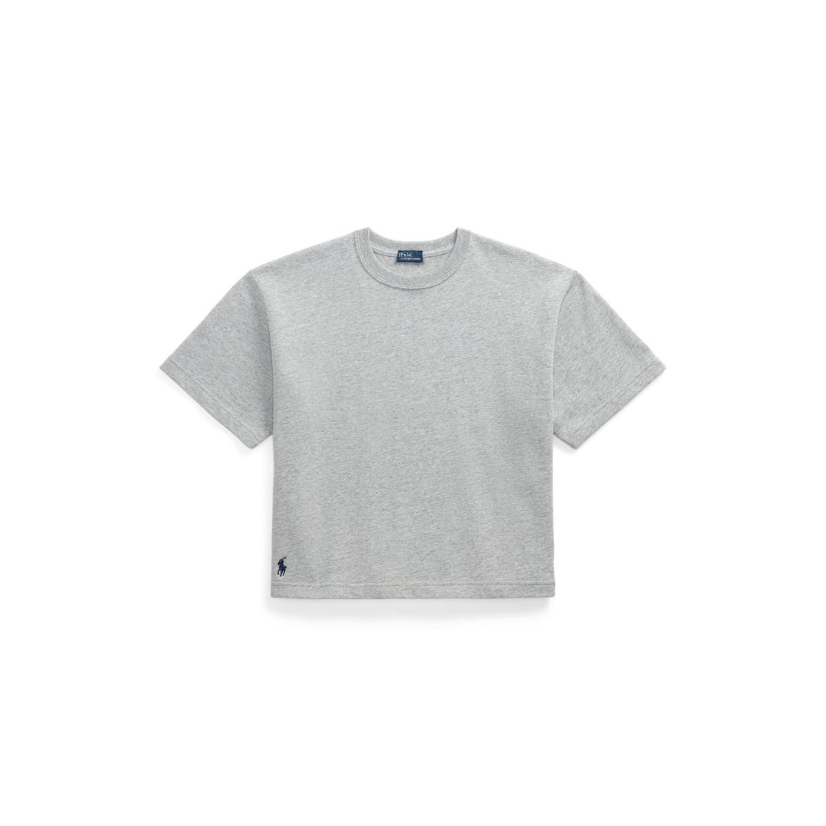 Relaxed Crop Fit Cotton Jersey Tee