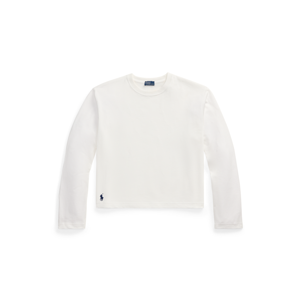 クロップド コットン ジャージー ロングスリーブ Tシャツ クロップド コットン ジャージー ロングスリーブ Tシャツ