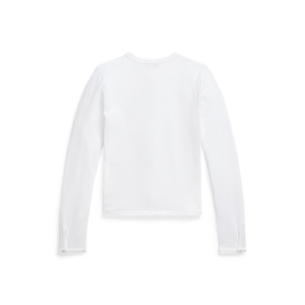 Strickjacke aus Baumwollstretch Polo Ralph Lauren in Wei&szlig; 2