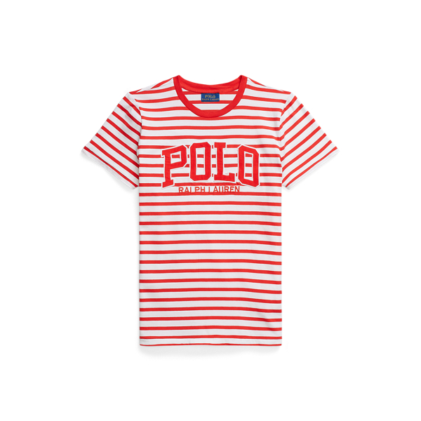 Logo Striped Cotton Jersey T-Shirt