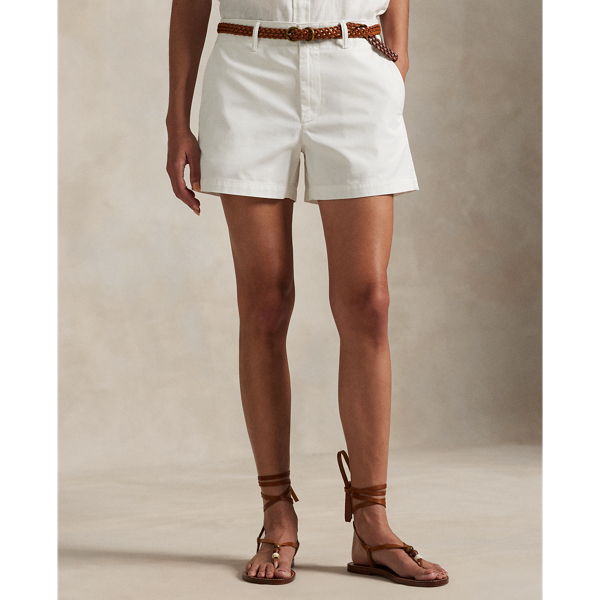 Deckwash White Cotton Twill Short Polo Ralph Lauren 3