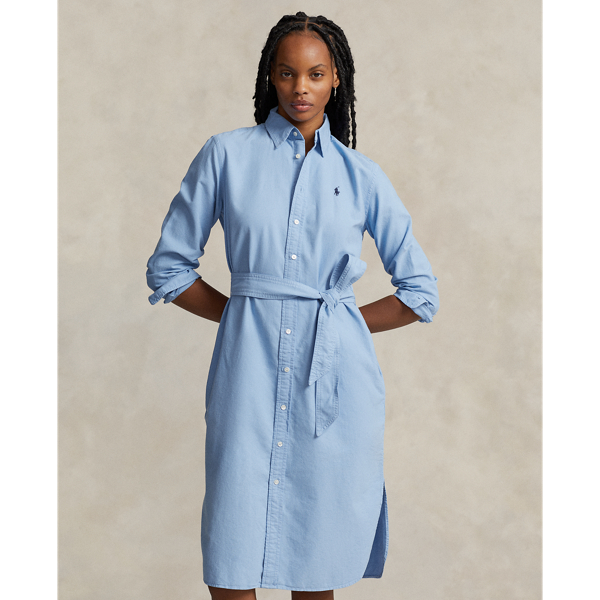Baumwolloxford-Hemdkleid mit G&uuml;rtel Polo Ralph Lauren in Hellblau 4
