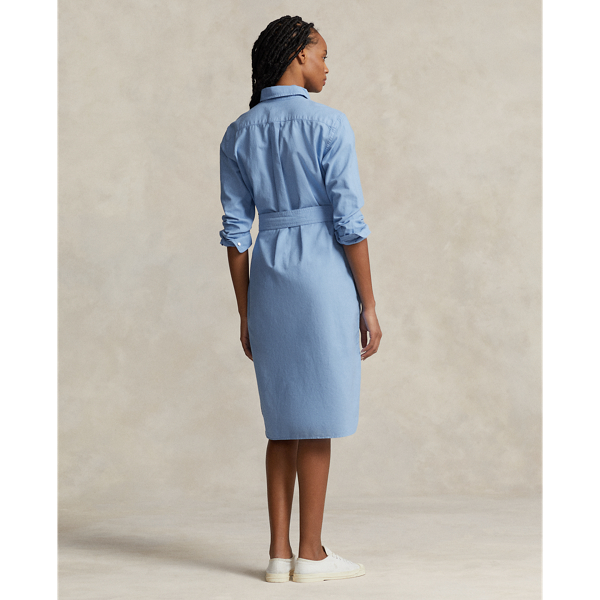 Baumwolloxford-Hemdkleid mit G&uuml;rtel Polo Ralph Lauren in Hellblau 5