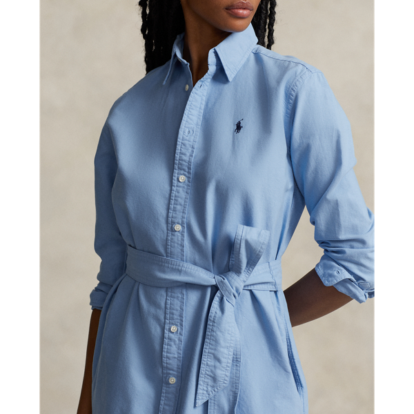 Baumwolloxford-Hemdkleid mit G&uuml;rtel Polo Ralph Lauren in Hellblau 6