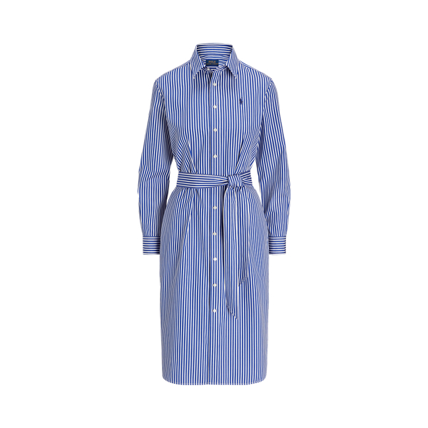 Robe-chemise ceinturée en coton rayé pour femme | Ralph Lauren® FR
