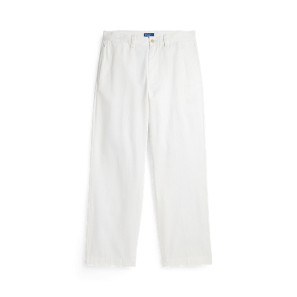 Cotton Chino Straight-Leg Trouser