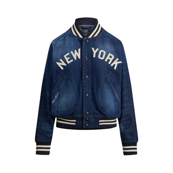 Denim Polo Ralph Lauren Yankees bomber
