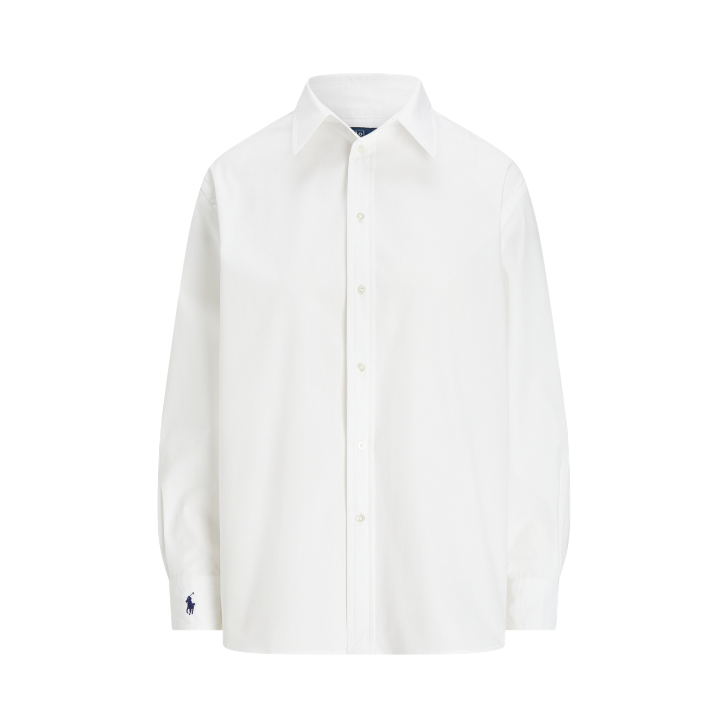 Женская рубашка Ralph Lauren Oversize Fit Cotton, цвет: Белый — фото 5