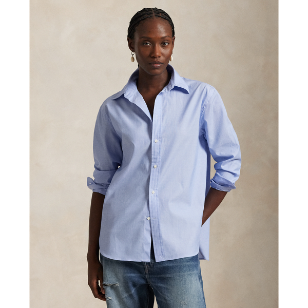 Oversize Fit Cotton Shirt for Women Ralph Lauren UK