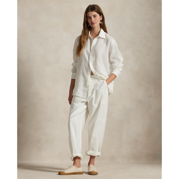Polo by Ralph Lauren リネンシャツ白 POLO RALPH LAUREN / ポロ ラルフ ローレン】 LINEN SPORT