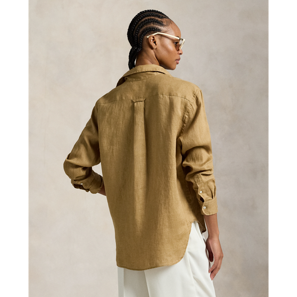 Oversize Fit Linen Shirt
