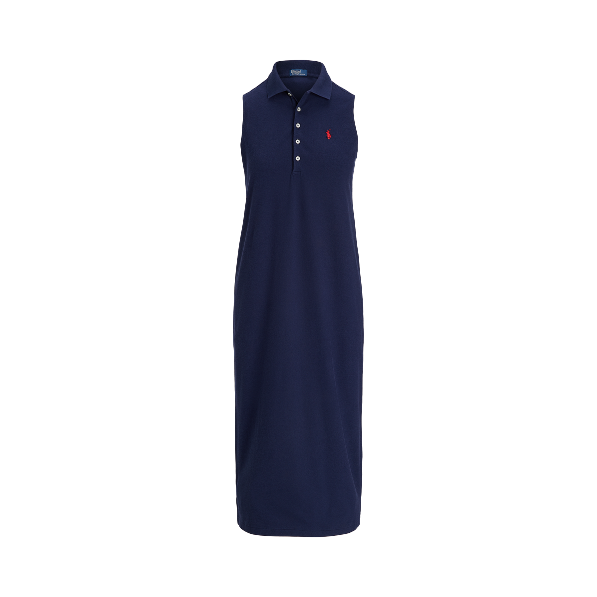 Ralph Lauren★Stretch-Cotton Sleeveless Polo Dress Stretch-Cotton Sleeveless Polo Dress