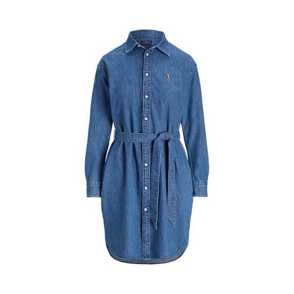 Tussa Wash  Denim-Hemdkleid mit Gürtel Polo Ralph Lauren 1