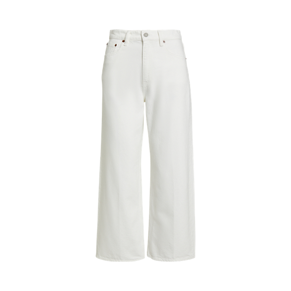 High-Rise Wide-Leg Crop Jean