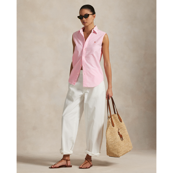 Cotton Oxford Sleeveless Shirt