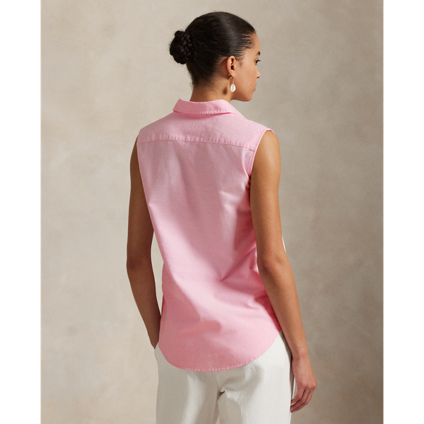 Cotton Oxford Sleeveless Shirt