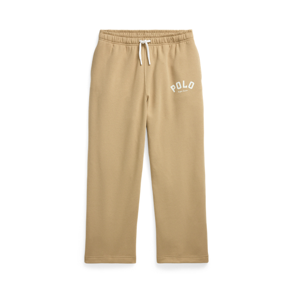 Logo Fleece Wide-Leg Tracksuit Bottoms 