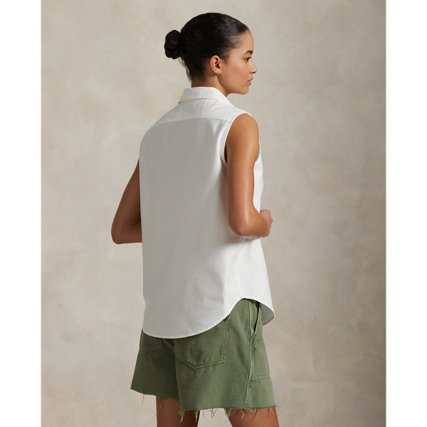 Cotton Oxford Sleeveless Shirt