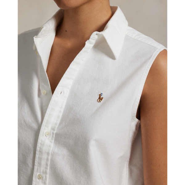 Cotton Oxford Sleeveless Shirt