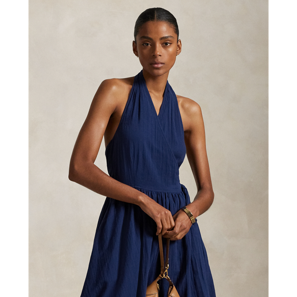 ★関税送料無料 Cotton Halter Wrap Dress s7-AI211969146001_alternate1?$