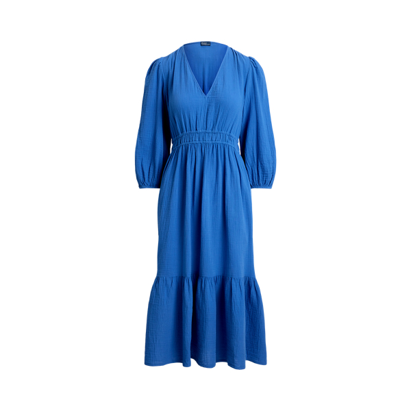 Cotton Long-Sleeve Dress for Women | Ralph Lauren® UK