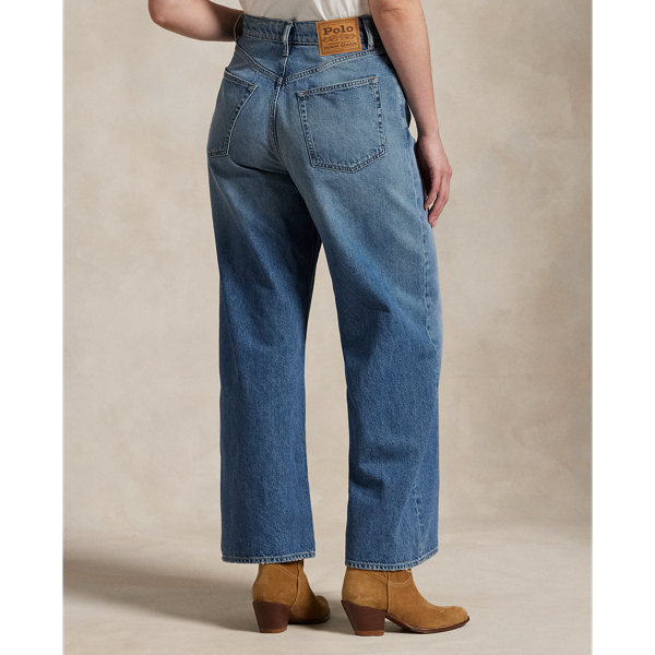 High-Rise Wide-Leg Crop Jean