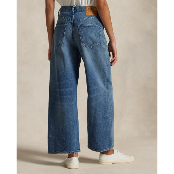 High-Rise Wide-Leg Crop Jean