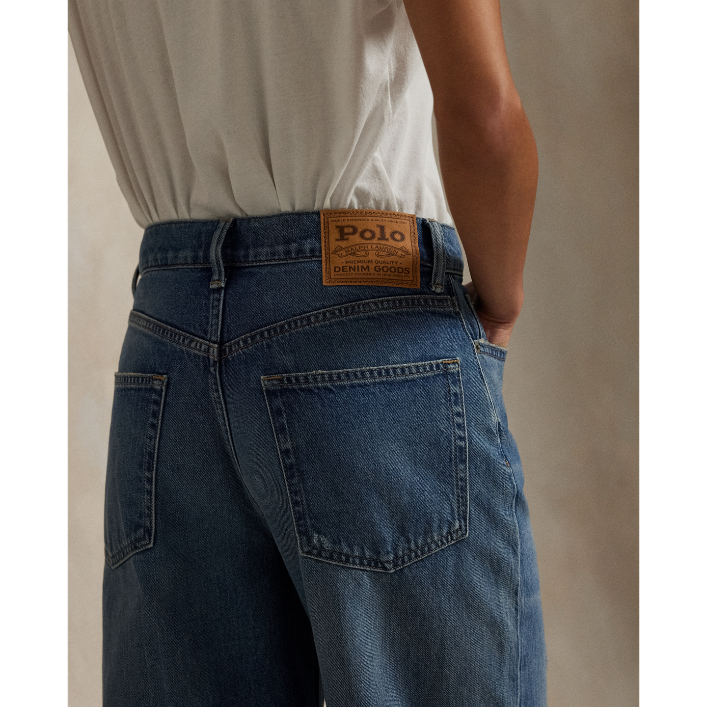 Женские джинсы Polo Ralph Lauren High-Rise Wide-Leg Crop, цвет: Варёный, вариант 1 — фото 4