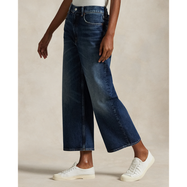 High-Rise Wide-Leg Crop Jean