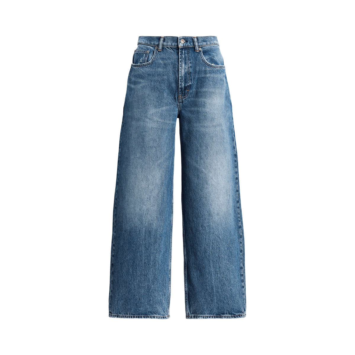 POLO JEANS ライトブルー ワイドレッグジーンズ 34/36 POLO JEANS ライトブルー ワイドレッグジーンズ 34/36 - メルカリ