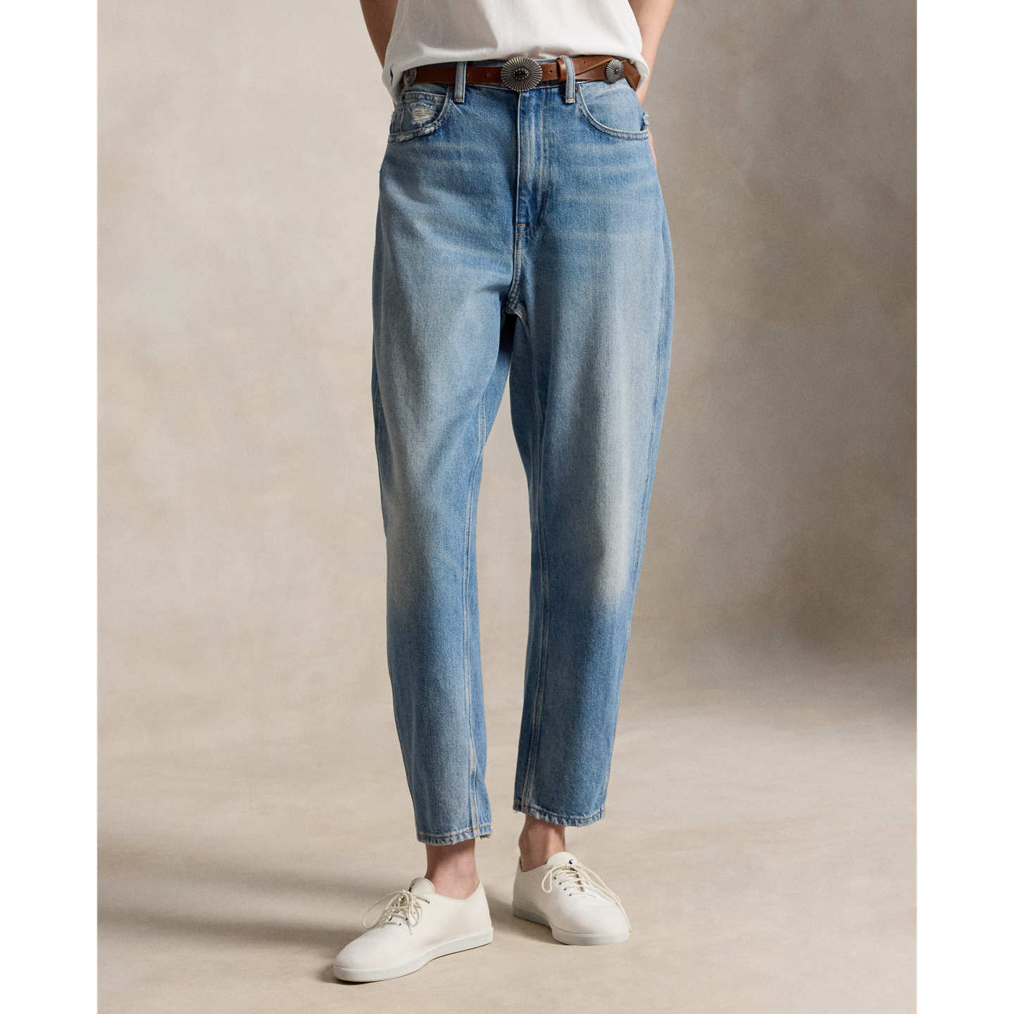 Женские джинсы Polo Ralph Lauren Curved Tapered, цвет: Варёный, вариант 1 — фото 1