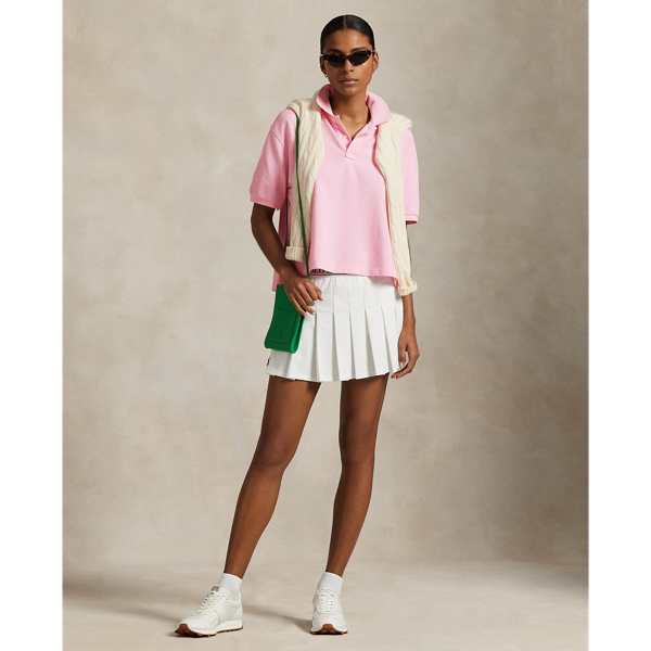 売れ筋商品|||ラルフローレン Tシャツ レディース トップス WIMBLEDON CROPPED POLO SHIRT - Polo shirt - carmel pink Wimbledon Cropped Polo Shirt for Women | Ralph Lauren® GI