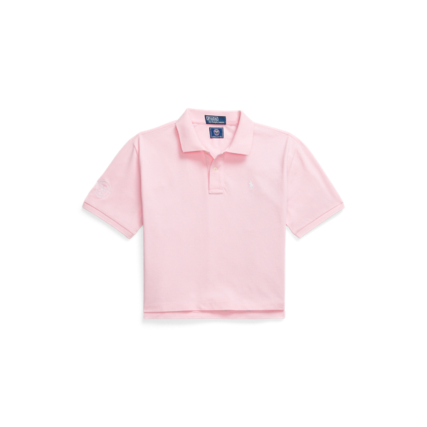 売れ筋商品|||ラルフローレン Tシャツ レディース トップス WIMBLEDON CROPPED POLO SHIRT - Polo shirt - carmel pink Wimbledon Cropped Polo Shirt for Women | Ralph Lauren® GI
